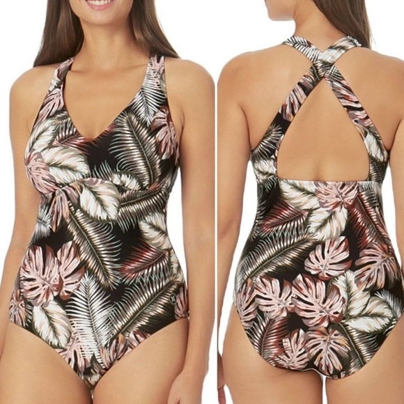 Hurley‎ Tropical Print Women's Swimsuit. Large. - Picture 1 of 5